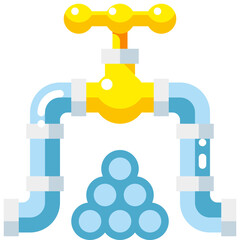 pipe flat icon