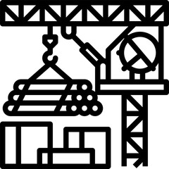 crane outline icon - 567205037