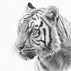 a beautiful and powerful tiger