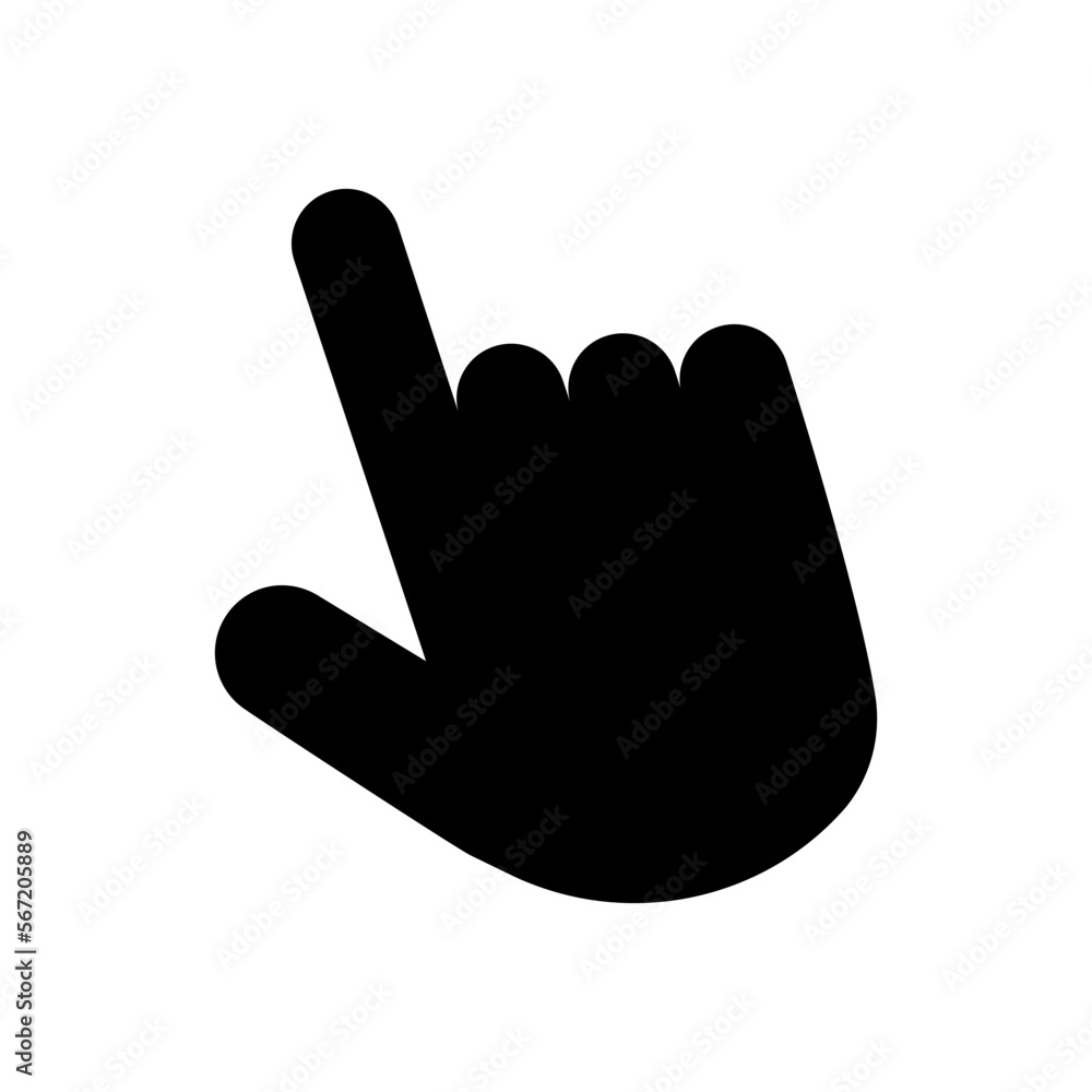 Poster black finger cursor. computer mouse. arrow pointer, mouse cursor. vector illustration. e