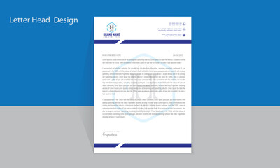 corporate modern letterhead design template . creative modern letter head design template for your project. letterhead, letter head, Business letterhead design.