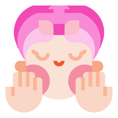 babyface flat icon