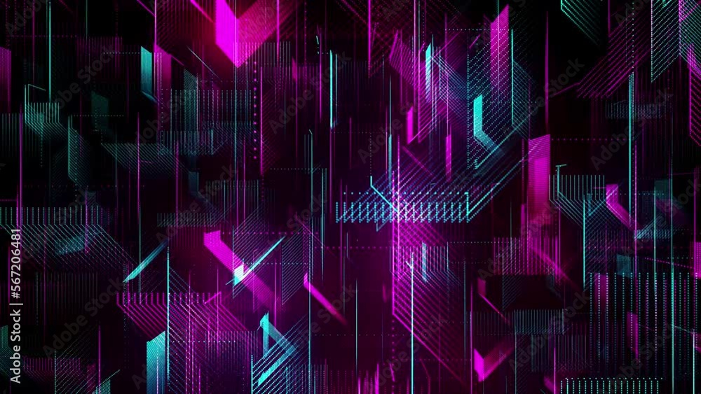 Poster abstract futuristic motion view red blue shiny digital technology with diagonal and vertical dotted 