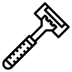 razor outline icon