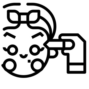 recommend clip art: eyeliner outline icon
