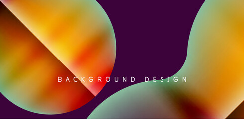 Colorful circle abstract background. Template for wallpaper, banner, presentation, background