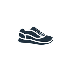 Shoes vector icon isolated on white background for graphic and web design.