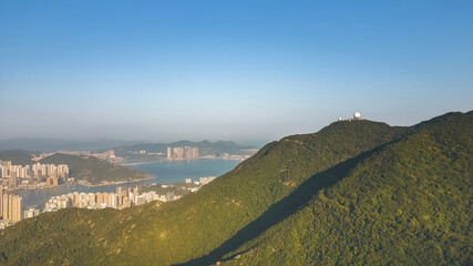 the cityscape of east of island, hong kong 28 Jan 2023