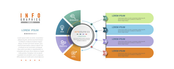 Business or marketing diagram infographic template. vector illustration