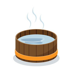 hot tub isolated vector illustration
