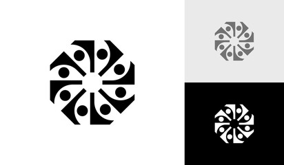 community people, social community, global community, human family logo design