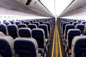 interior of an airplane,Generative IA