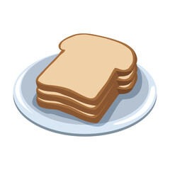 fresh bread toast slices