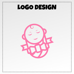 Vector baby shop logo illustration vector design