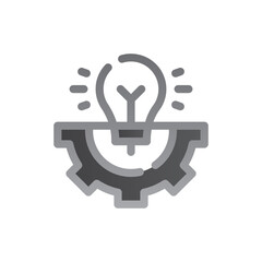 lightbulb two tone gradient icon