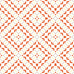 Vector geometric ornament in ethnic style. Seamless pattern with  abstract shapes, repeat tiles. Vintage retro texture. . Repeating pattern for decor, fabric,textile and fabric .