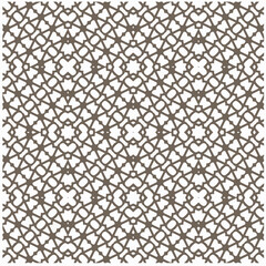 Vector geometric ornament in ethnic style. Seamless pattern with  abstract shapes, repeat tiles. Vintage retro texture. . Repeating pattern for decor, fabric,textile and fabric .