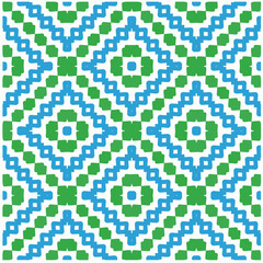Vector geometric ornament in ethnic style. Seamless pattern with  abstract shapes, repeat tiles. Vintage retro texture. . Repeating pattern for decor, fabric,textile and fabric .