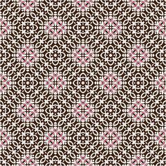 Vector geometric ornament in ethnic style. Seamless pattern with  abstract shapes, repeat tiles. Vintage retro texture. . Repeating pattern for decor, fabric,textile and fabric .
