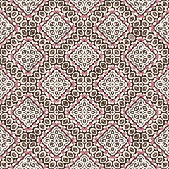 Vector geometric ornament in ethnic style. Seamless pattern with  abstract shapes, repeat tiles. Vintage retro texture. . Repeating pattern for decor, fabric,textile and fabric .