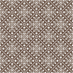 Vector geometric ornament in ethnic style. Seamless pattern with  abstract shapes, repeat tiles. Vintage retro texture. . Repeating pattern for decor, fabric,textile and fabric .