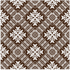 Vector geometric ornament in ethnic style. Seamless pattern with  abstract shapes, repeat tiles. Vintage retro texture. . Repeating pattern for decor, fabric,textile and fabric .