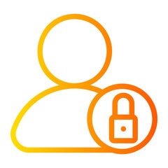 lock gradient icon