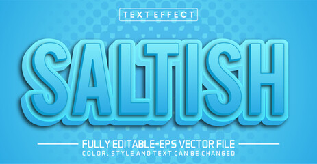 Saltish text editable style effect