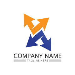 Business icon and logo design vector graphic