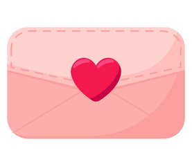 Love Letter Valentine Day Illustration