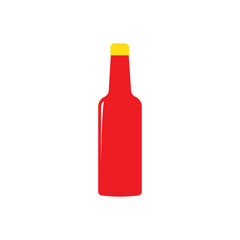 Sauce in bottle stock image vector