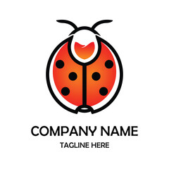 Ladybug beetle bar logo