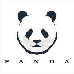 panda head vector design illustration