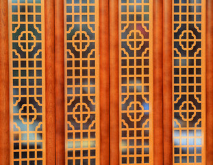 Obraz premium Close-up of wooden furniture and handle