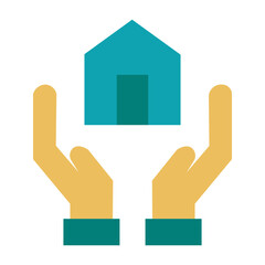 home insurance flat icon