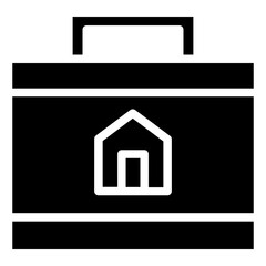 suitcase glyph icon