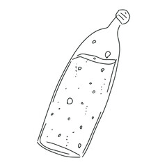 simple doodle line art fast food coloring book
