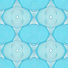 Fototapeta na wymiar Vector pattern geometric line circle abstract seamless blue line