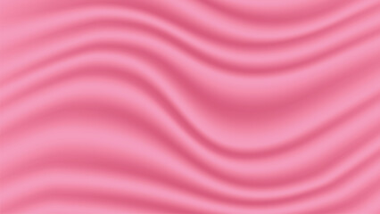 Abstract background of pink fabric texture. Wallpaper luxury by soft curve of canvas and wave. Illustration background of pink cloth and satin.