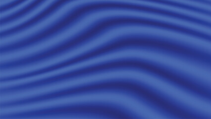 Abstract background of blue fabric texture. Wallpaper luxury by soft curve of canvas and wave. Illustration background of blue cloth and satin.