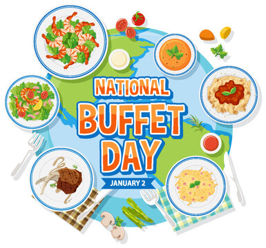 National Buffet Day Banner Design