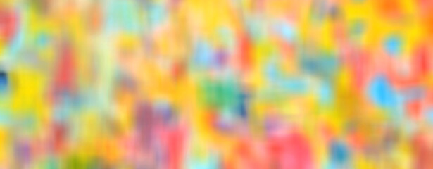 Colors of happiness. Abstract blurred vivid colorful panorama background.