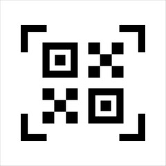 qr code for smart phone, on white background.