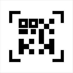 qr code for smart phone, on white background.