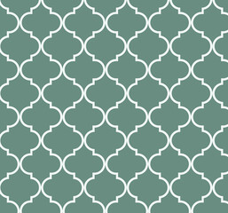 Moroccan Green Design Iranian Mosque Window Shape. Eid Mubarak Islam. Ramadan Traditional  Ramadan  Islamic Background. Moroccan  Mosaic Texture.