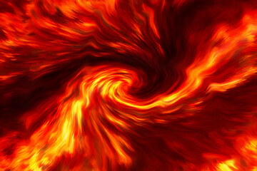 Crimson flame that swells like a tornado concept, digital art illustration.