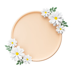 Obraz premium Chamomile spring summer frame cutout