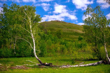 Karamurun-tau is a picturesque mountain range of the Orenburg region.