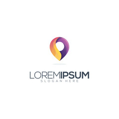 Awesome Location Icon Premium Logo Vector