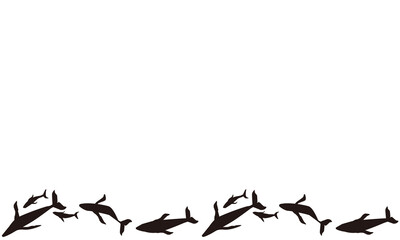 ザトウクジラのイラスト